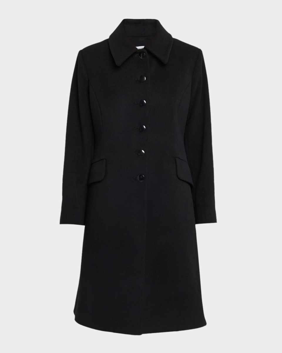 Sofia Wool Fit-and-Flare Coat